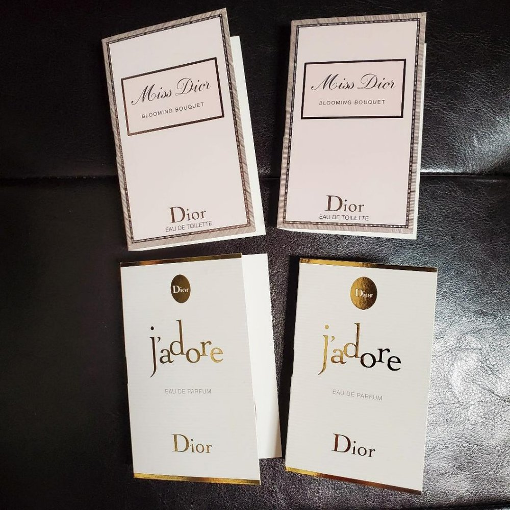 Christian Dior Jadore & Miss Dior Blooming Bouquet Fragrance Samples NEW J'adore